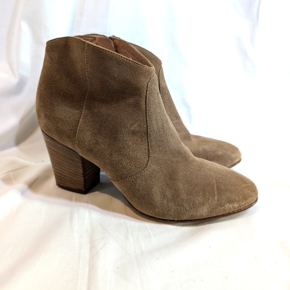 Tab Suede Heeled Club Monaco Ankle Boots